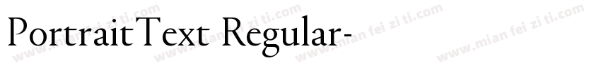 PortraitText Regular字体转换